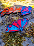 Cinnabar Goth-Moth Necklace