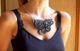 Acrylic laser cut octopus necklace