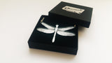 dragonfly necklace in box