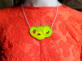 Tree Viper necklace being worn