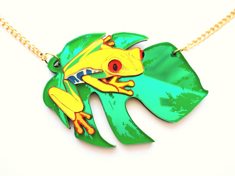 Red Eyed Tree Frog Necklace