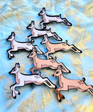 Baby Pink Reindeer Brooch