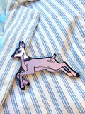 Baby Pink Reindeer Brooch