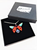 ladybird pendant in box