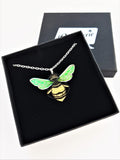 acrylic bee necklace