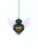 acrylic bee pendant