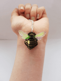 acrylic bee necklace