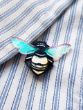 acrylic bee brooch