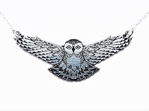 snowy owl necklace