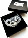 Black mamba necklace in gift box